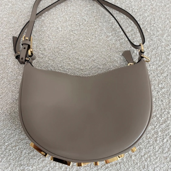 Authentic Pre-owned Fendi Fendigraphy Mini Dove grey leather mini-bag - Picture 2 of 12